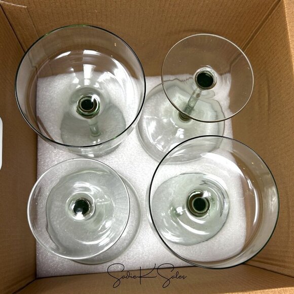 9.8oz Tinted Glass Coupe Drinkware Green Set - Hearth & Hand Magnolia 2024 - Picture 5 of 5